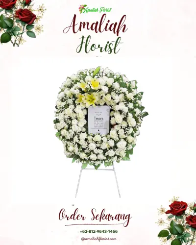 Krans Bunga Duka Cita di Kertijayan